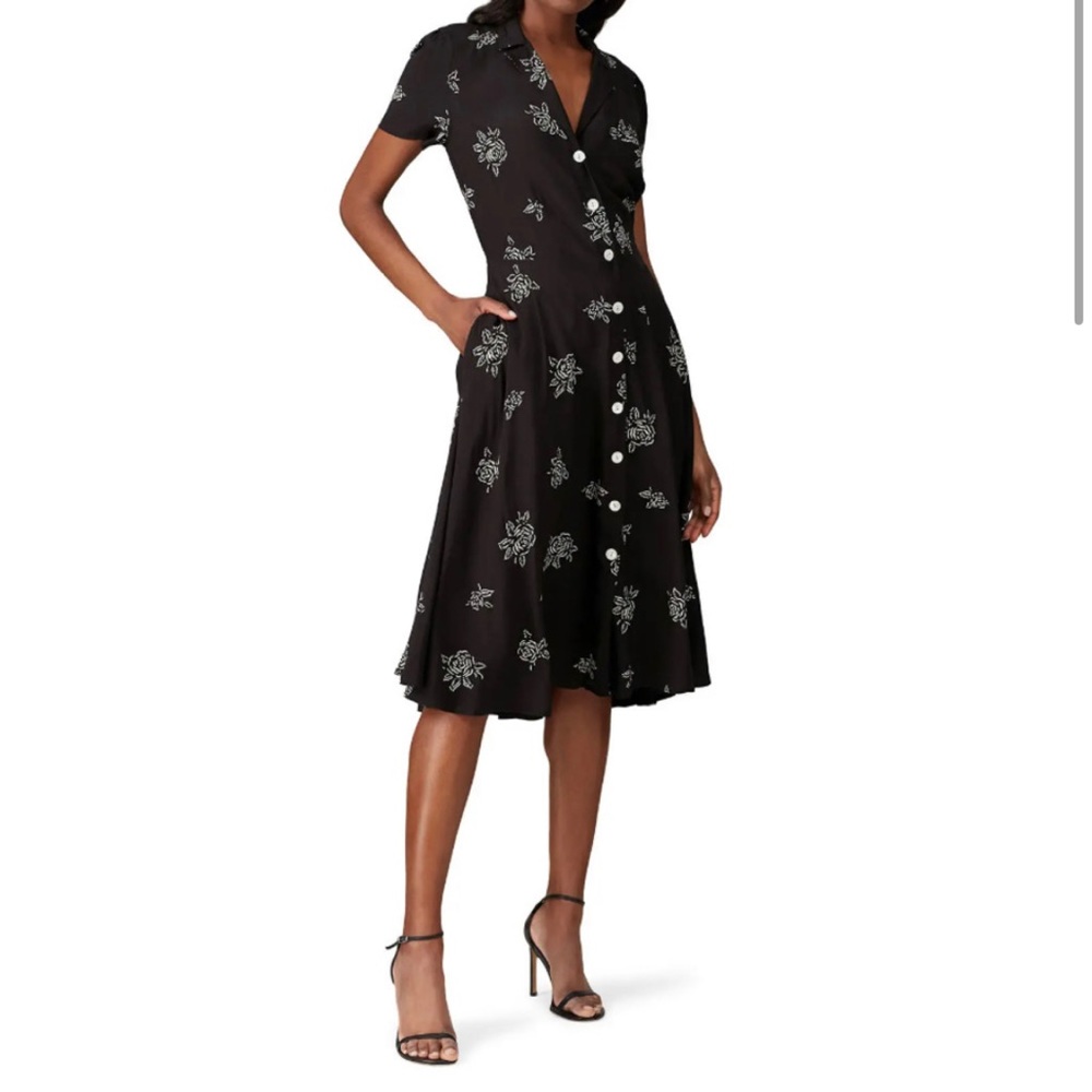 Polo Ralph Lauren Black Floral Dress